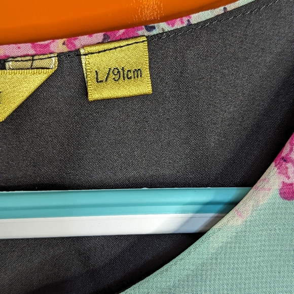 Elliza Donatein Floral Print Dress Size Large - Picture 8 of 9